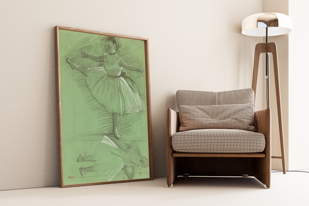 Edgar Degas — Two Studies of Dancers (Leg Raised to the Side) | Fine Art Print