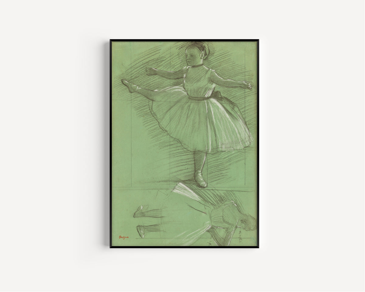 Edgar Degas — Two Studies of Dancers (Leg Raised to the Side) | Fine Art Print