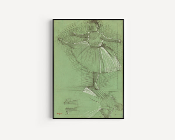 Edgar Degas — Two Studies of Dancers (Leg Raised to the Side) | Fine Art Print