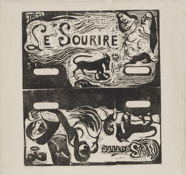 Paul Gauguin — Two Title Pages for Le Sourire | Woodcut Print