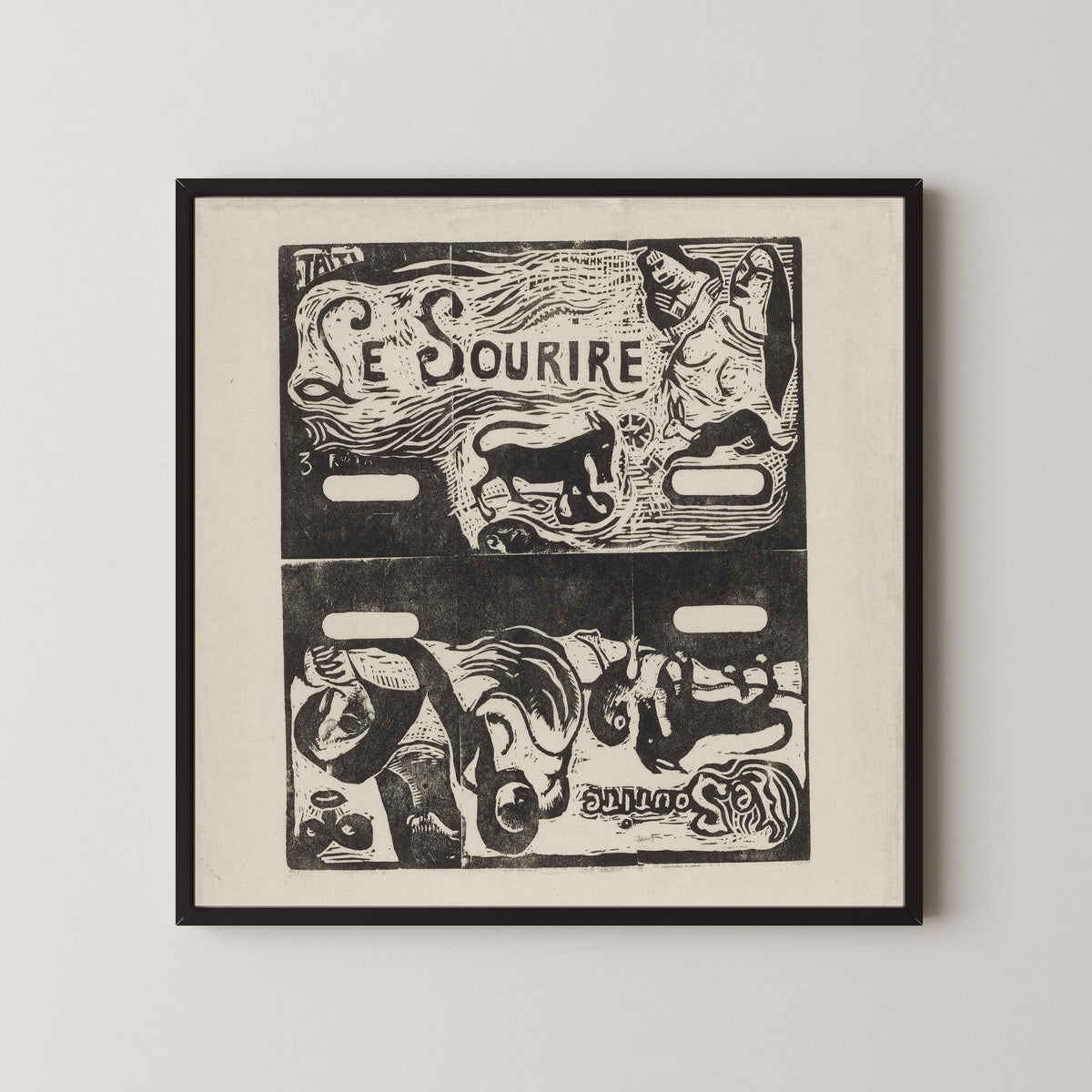 Paul Gauguin — Two Title Pages for Le Sourire | Woodcut Print
