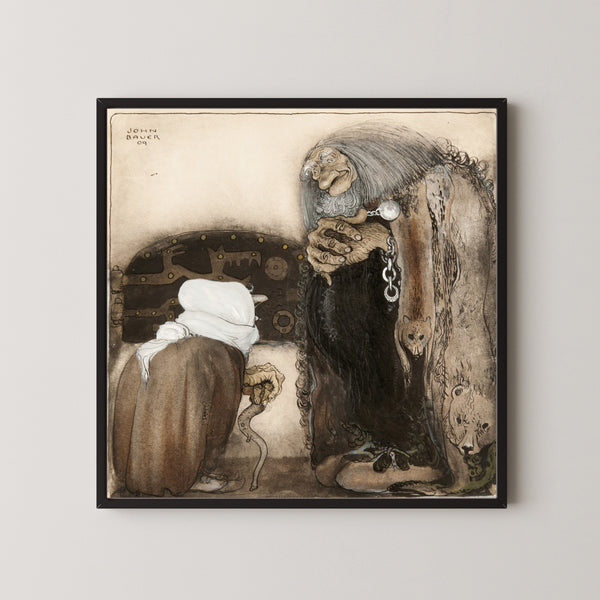 John Bauer — Two Trolls | Fairy Tale Illustration Print