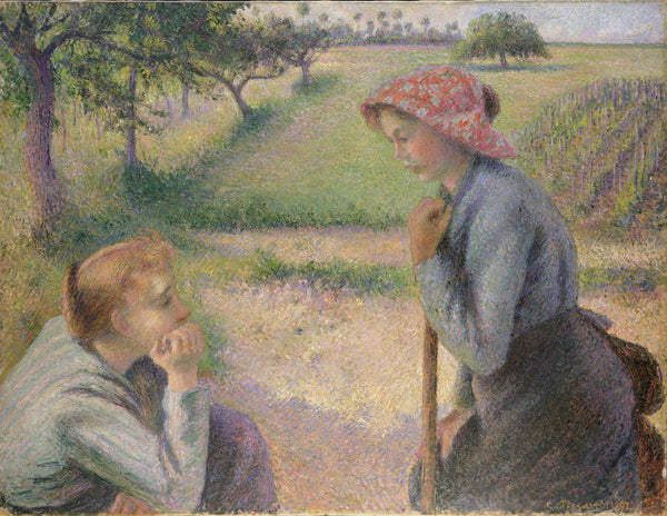 Camille Pissarro — Two Young Peasant Women | Fine Art Print