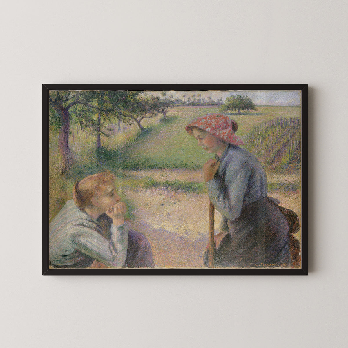 Camille Pissarro — Two Young Peasant Women | Fine Art Print