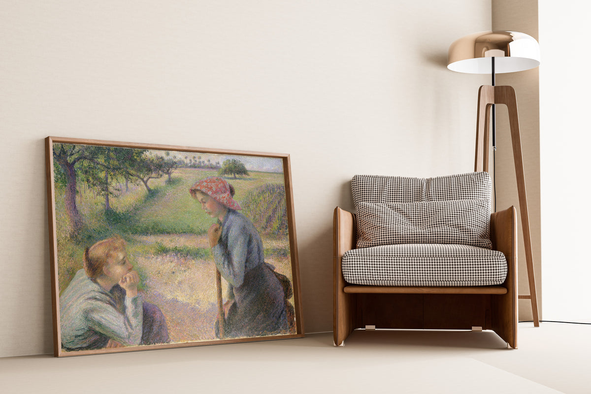 Camille Pissarro — Two Young Peasant Women | Fine Art Print