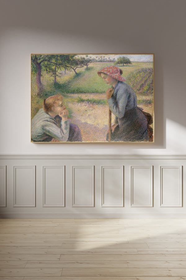 Camille Pissarro — Two Young Peasant Women | Fine Art Print