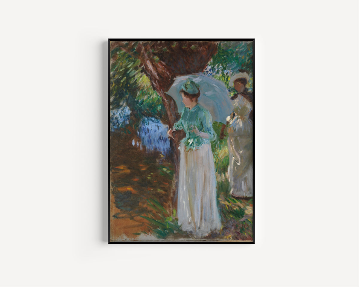 John Singer Sargent — Two Girls with Parasols | Fine Art Print