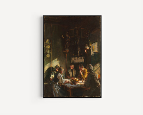 John Singer Sargent — Tyrolese Interior | Fine Art Print