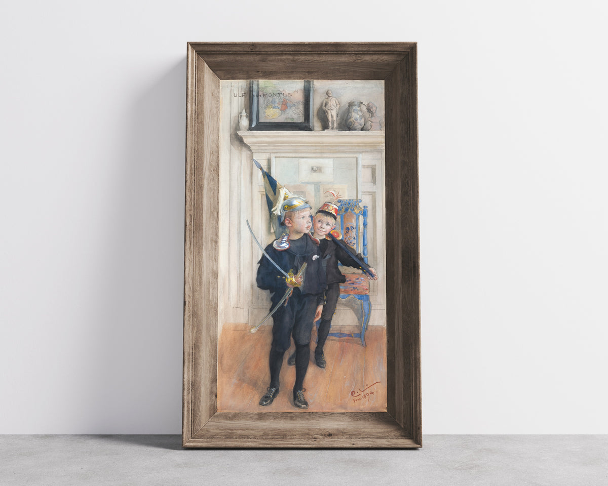 Carl Larsson — Ulf and Pontus | Swedish Watercolour Print
