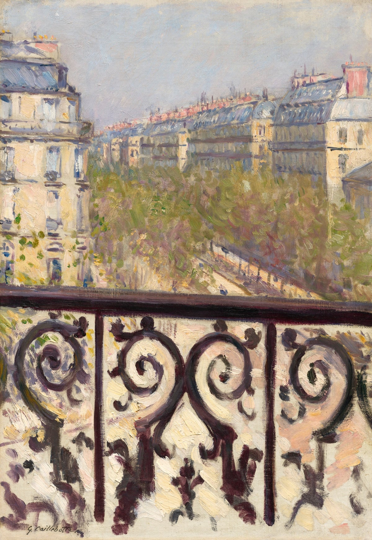 Gustave Caillebotte — Un balcon, Boulevard Haussmann (A Balcony in Paris) | Fine Art Print