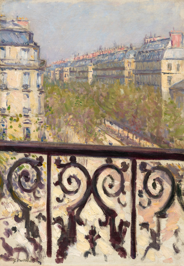 Gustave Caillebotte — Un balcon, Boulevard Haussmann (A Balcony in Paris) | Fine Art Print