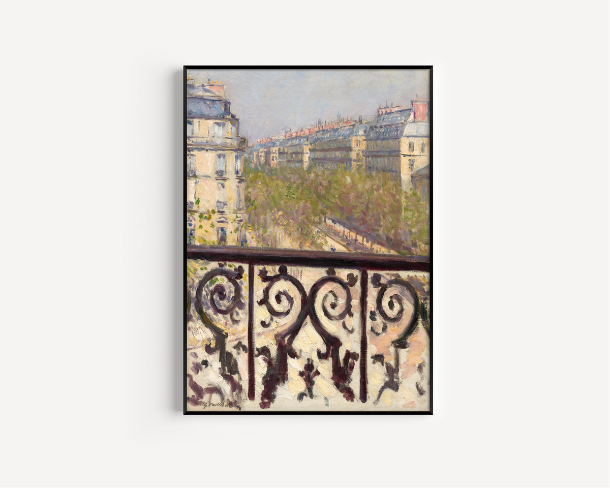 Gustave Caillebotte — Un balcon, Boulevard Haussmann (A Balcony in Paris) | Fine Art Print
