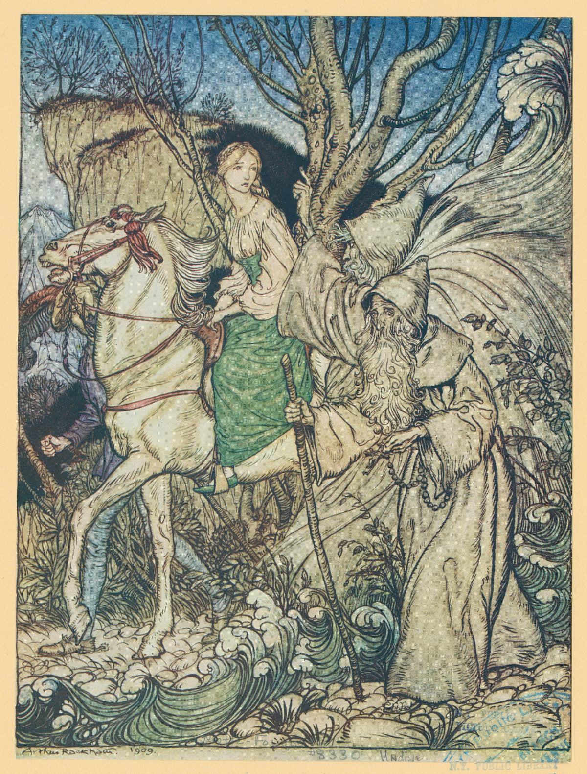 Arthur Rackham — Undine | Fairy Tale Illustration Print