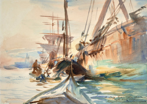 John Singer Sargent — Unloading Boats | Fine Art Print