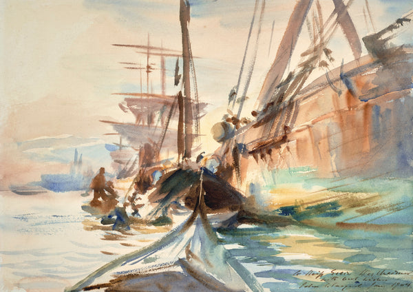 John Singer Sargent — Unloading Boats | Fine Art Print