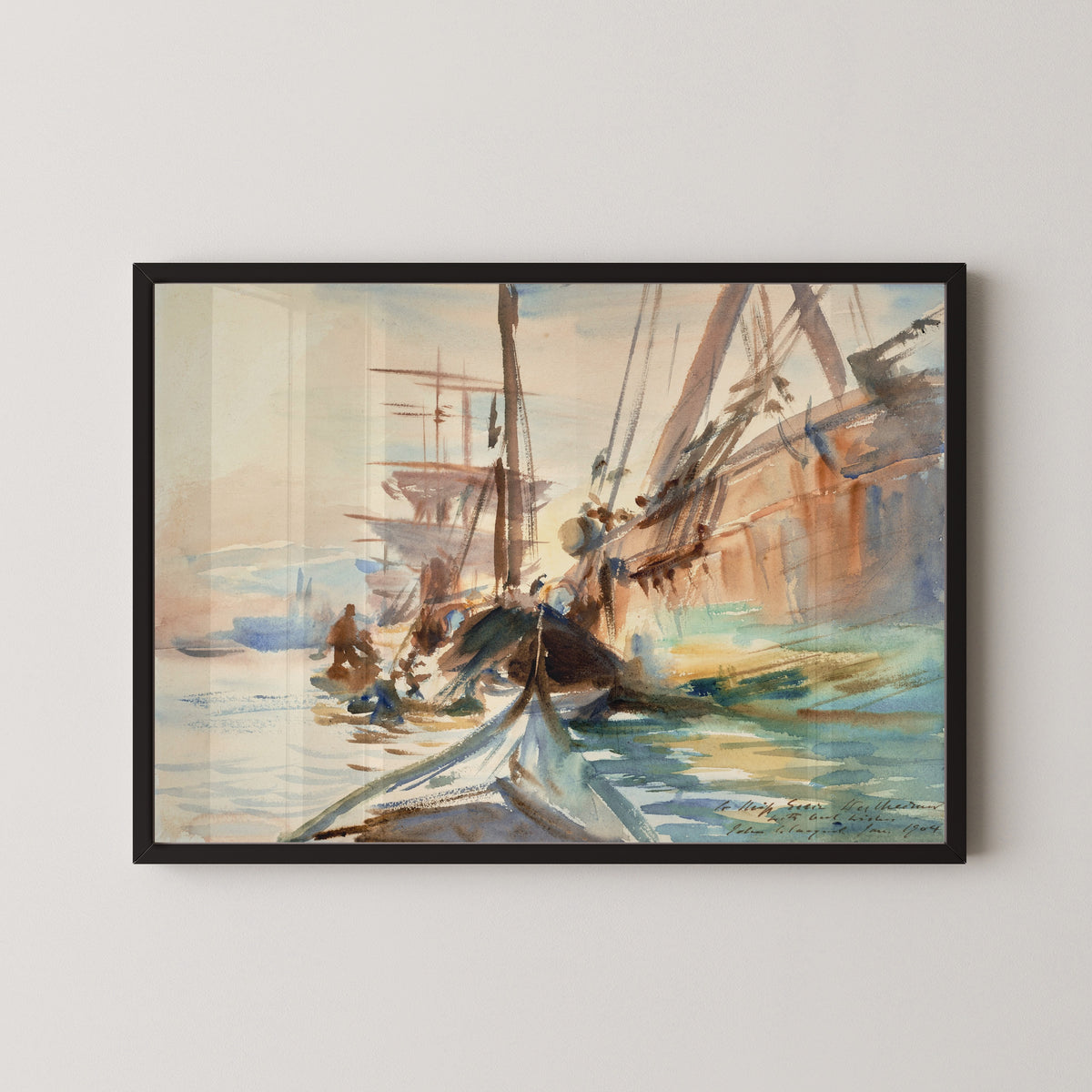John Singer Sargent — Unloading Boats | Fine Art Print