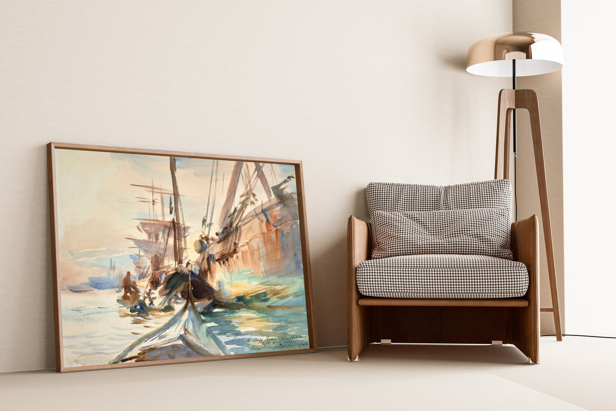 John Singer Sargent — Unloading Boats | Fine Art Print
