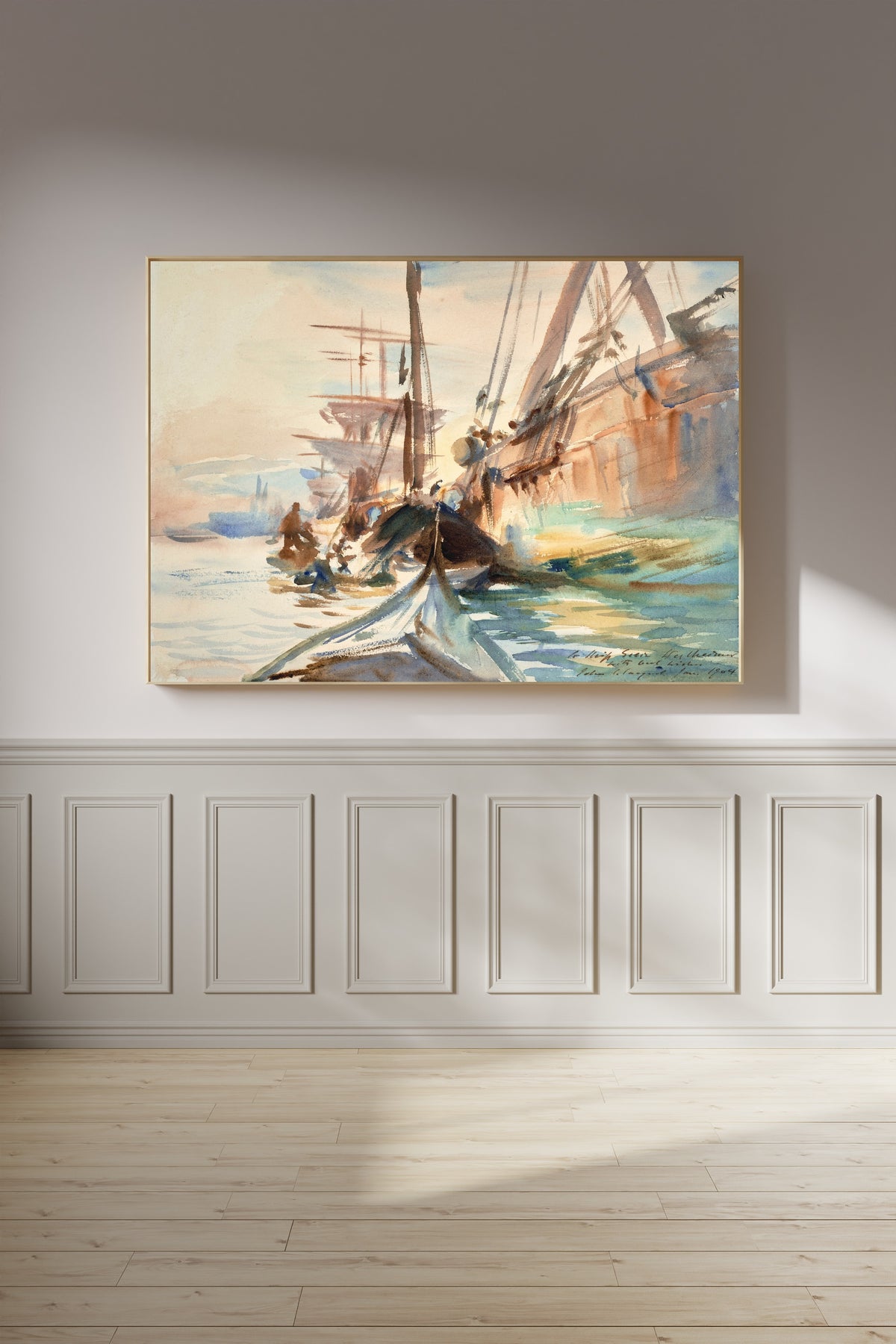 John Singer Sargent — Unloading Boats | Fine Art Print
