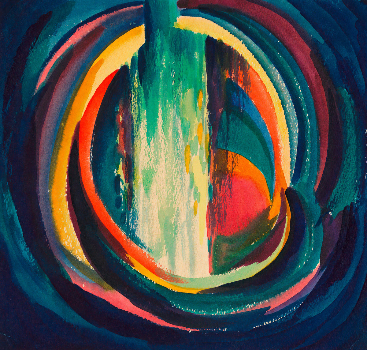 Karl Wiener — Untitled (Coloured Rings) | Abstract Art Print