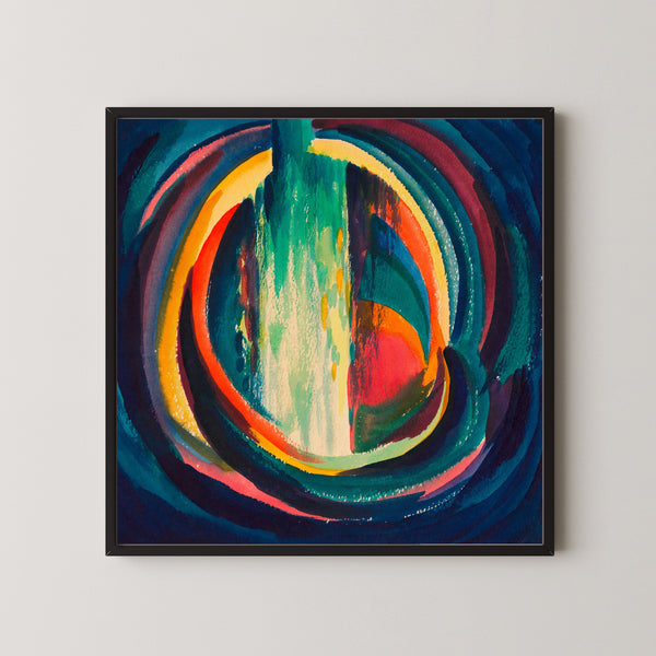 Karl Wiener — Untitled (Coloured Rings) | Abstract Art Print