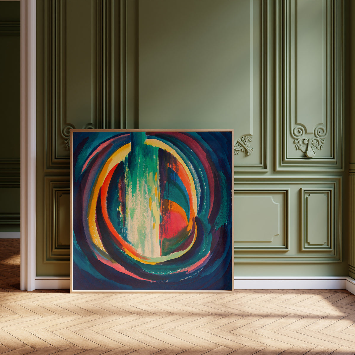 Karl Wiener — Untitled (Coloured Rings) | Abstract Art Print