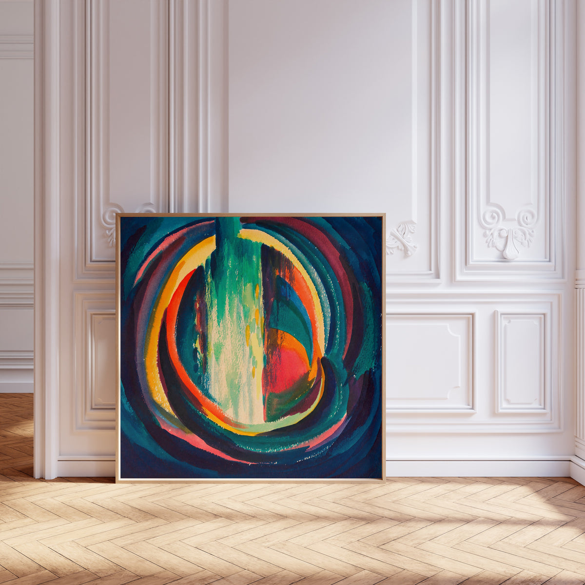 Karl Wiener — Untitled (Coloured Rings) | Abstract Art Print