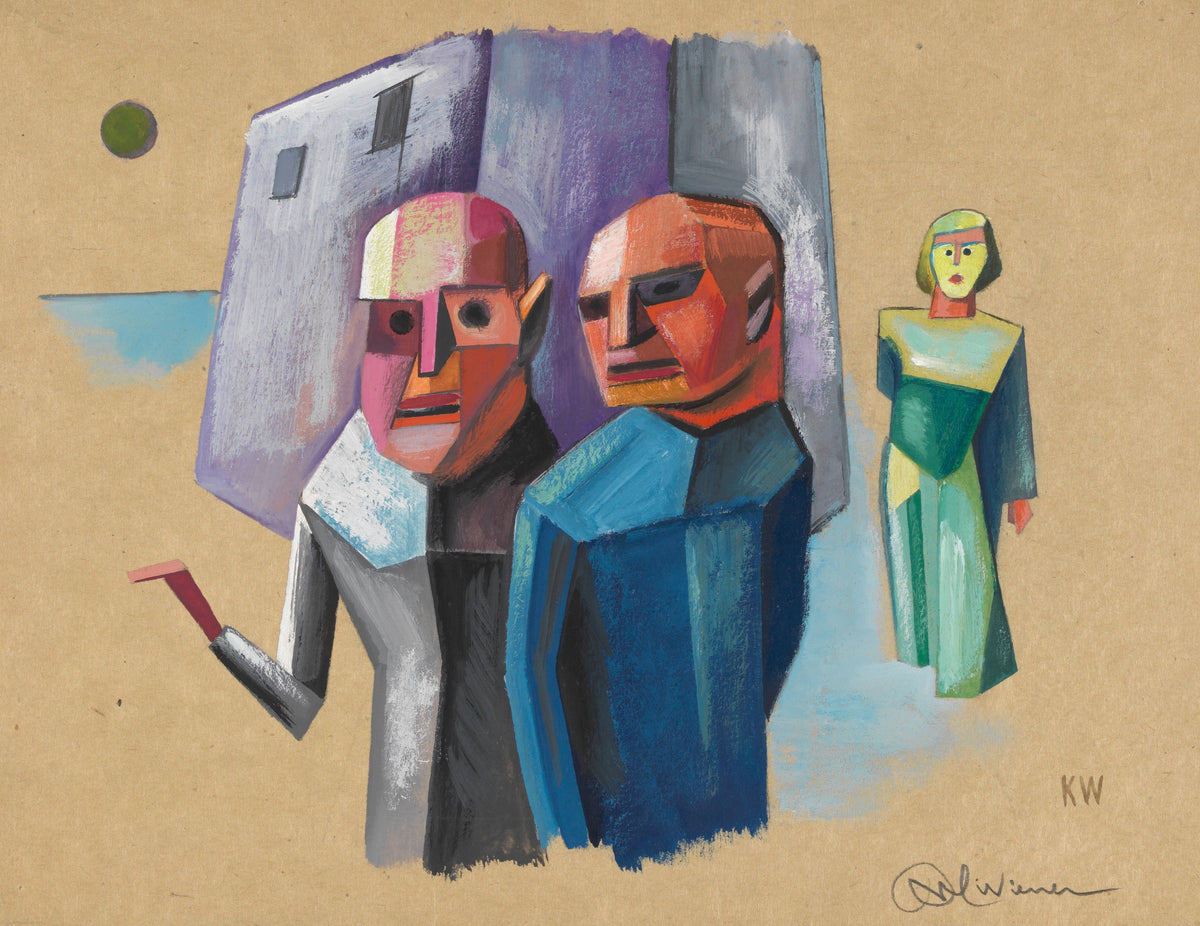 Karl Wiener — Untitled (Figure Study) | Modernist Art Print