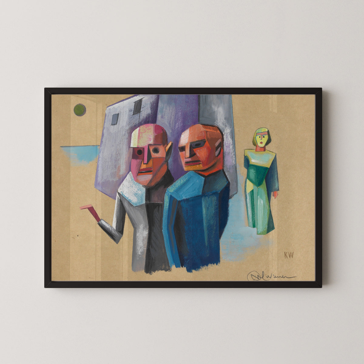 Karl Wiener — Untitled (Figure Study) | Modernist Art Print
