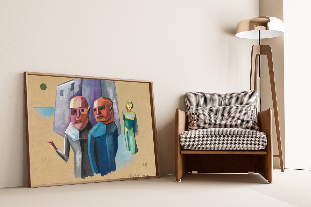 Karl Wiener — Untitled (Figure Study) | Modernist Art Print