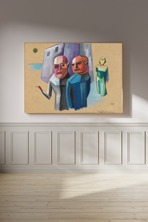 Karl Wiener — Untitled (Figure Study) | Modernist Art Print