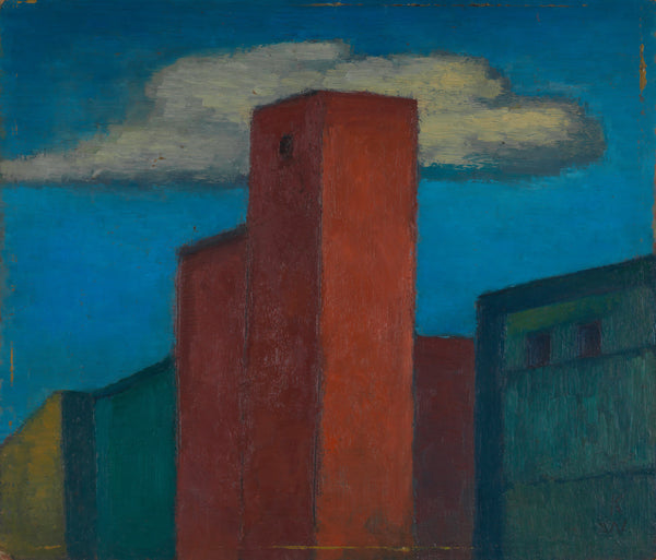 Karl Wiener — Untitled (Houses) | Modernist Art Print