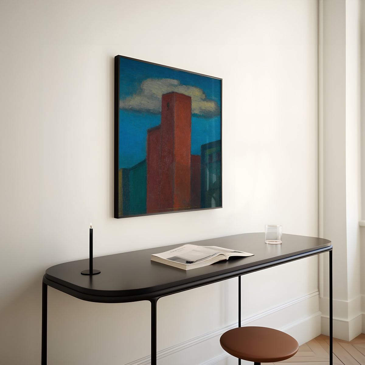 Karl Wiener — Untitled (Houses) | Modernist Art Print