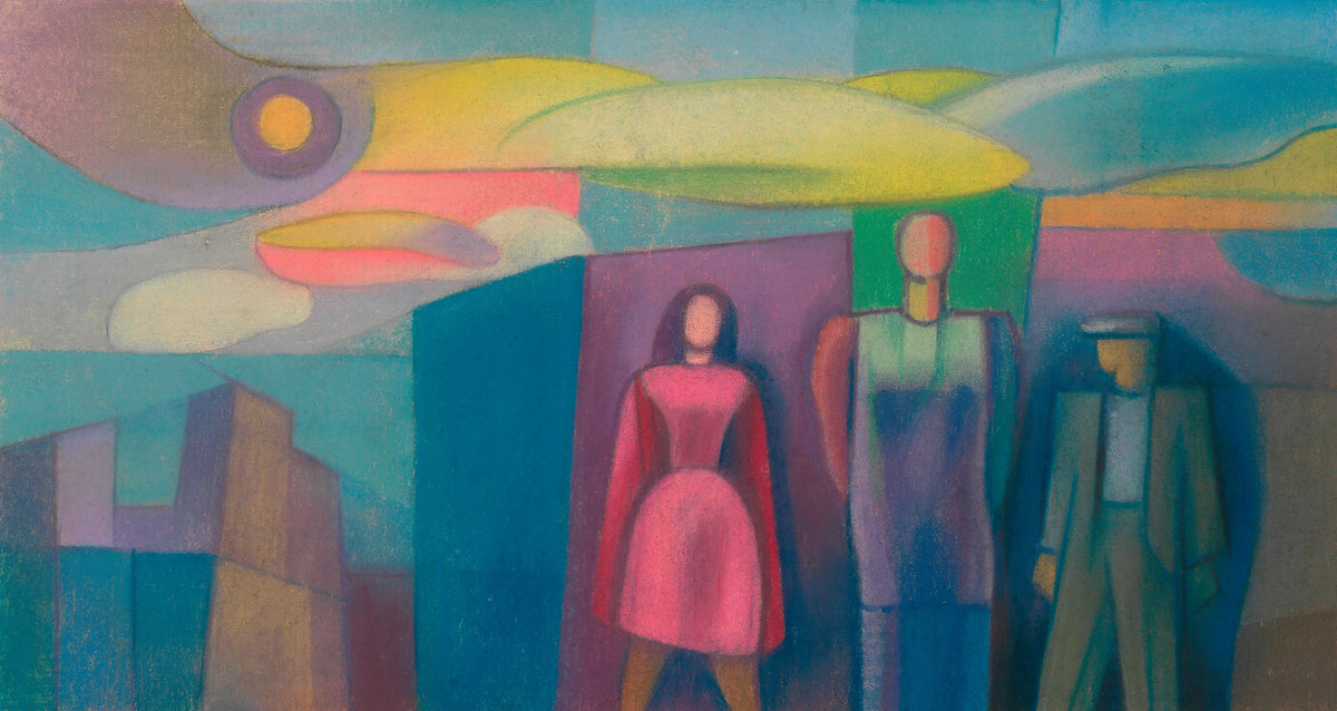 Karl Wiener — Untitled II (Three Figures) | Expressionist Art Print