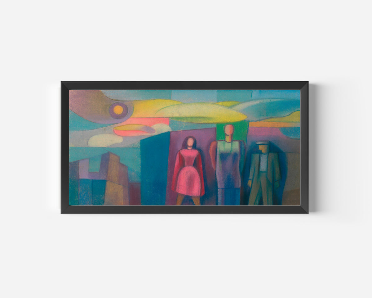 Karl Wiener — Untitled II (Three Figures) | Expressionist Art Print