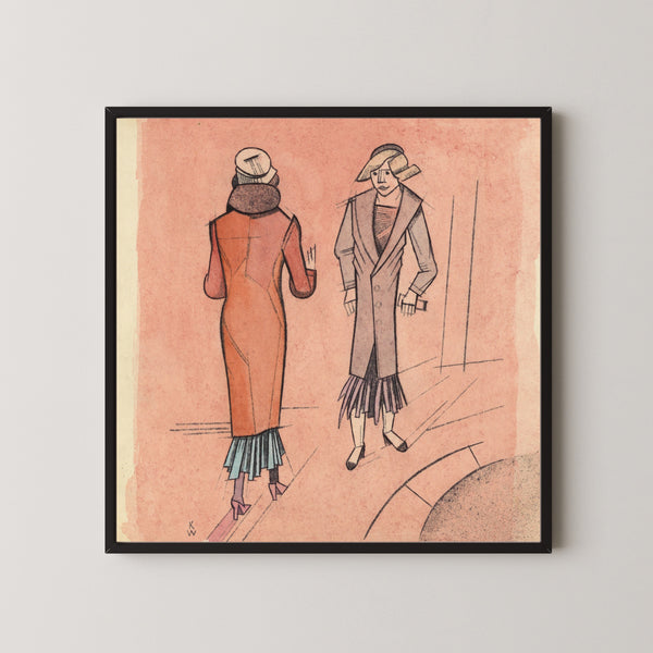 Karl Wiener — Untitled (Two Women II) | Modernist Art Print
