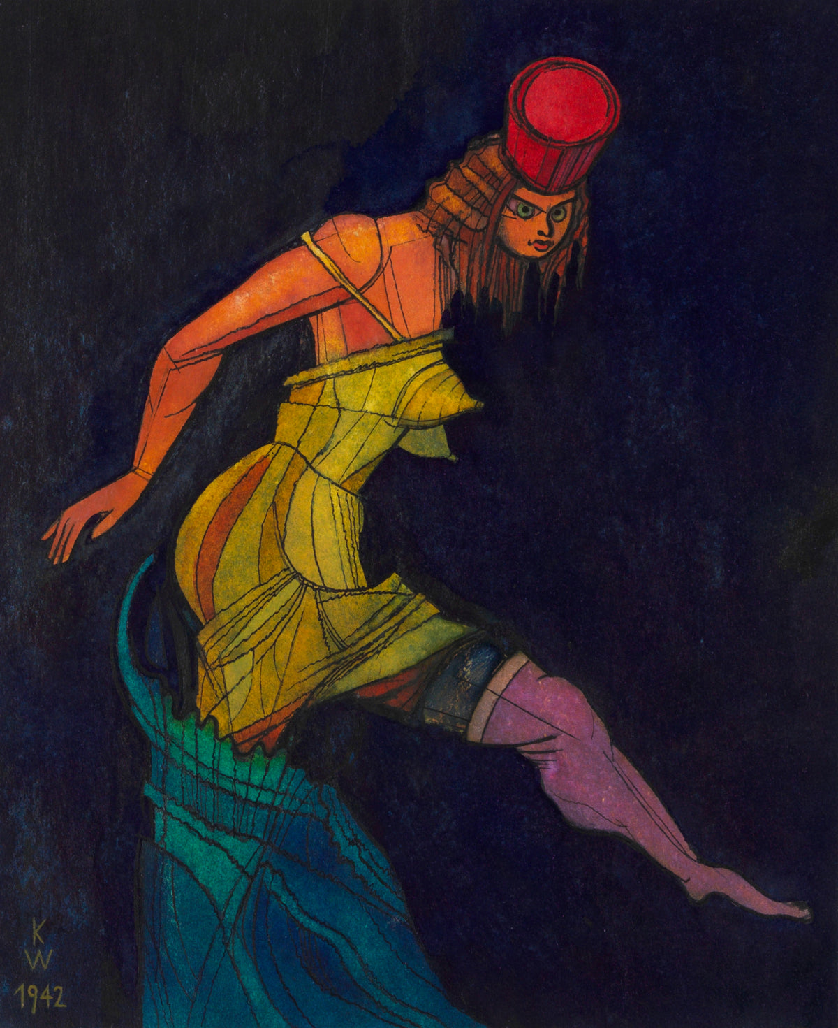 Karl Wiener — Untitled (from The 150 Sheets, No. 33) | Expressionist Art Print