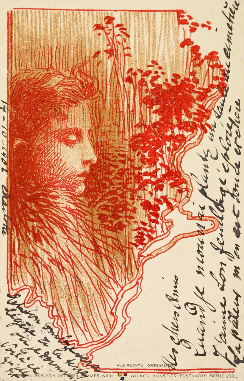 Koloman Moser — Postcard Sketch | Vienna Secession Print