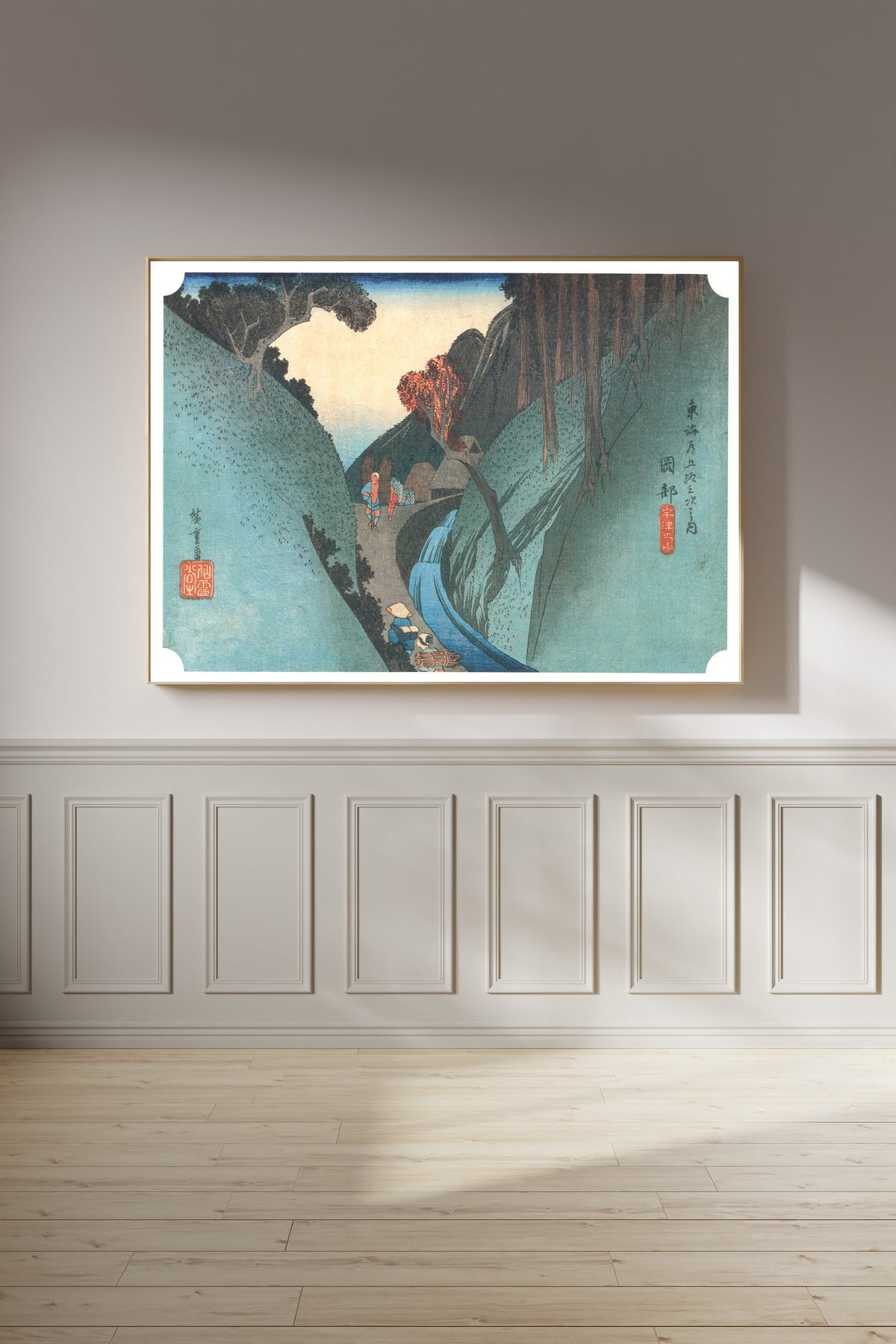 Utagawa Hiroshige — Okabe | Japanese Woodblock Print (Ukiyo-e)