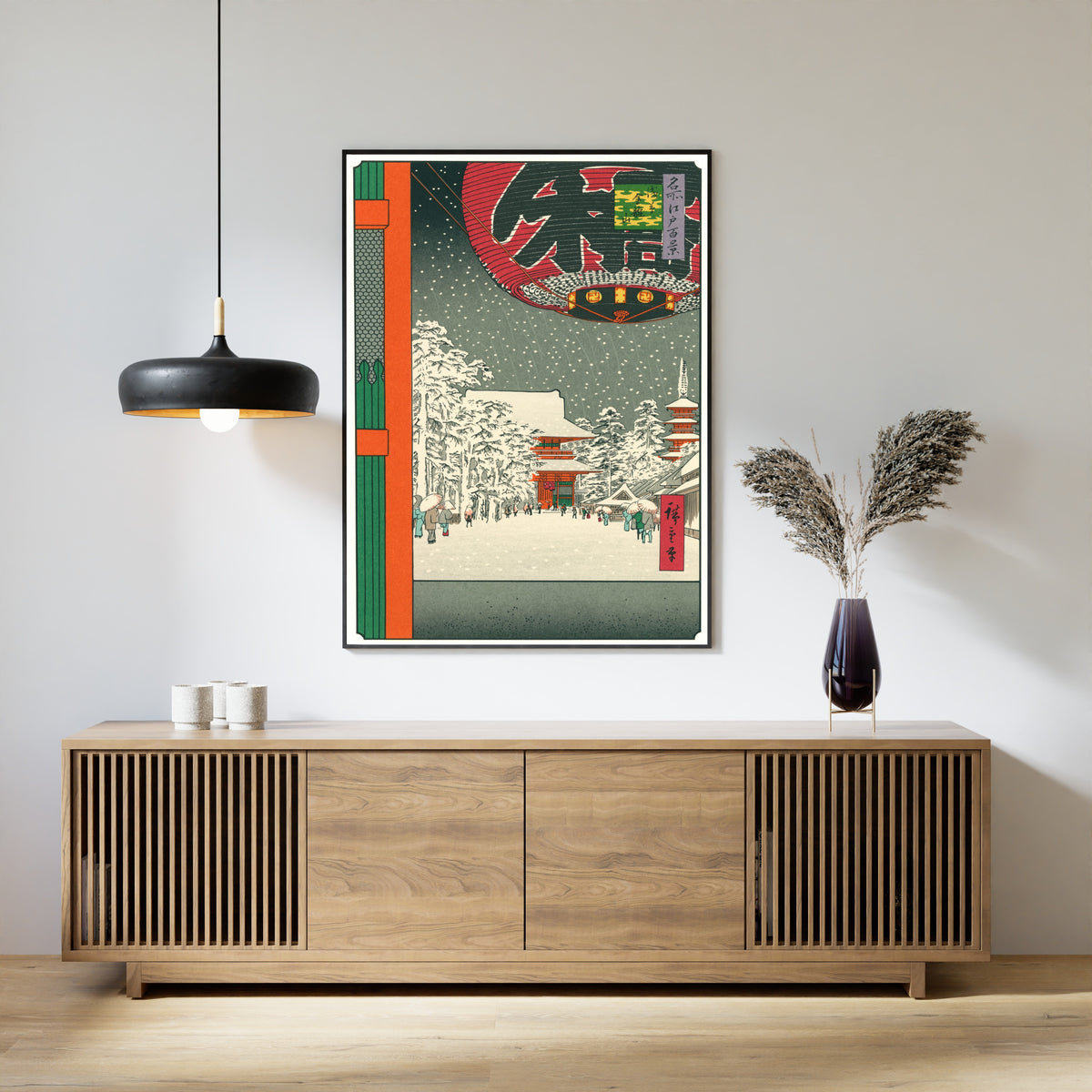 Utagawa Hiroshige — Kinryūzan Temple, Asakusa | Japanese Woodblock Print (Ukiyo-e)