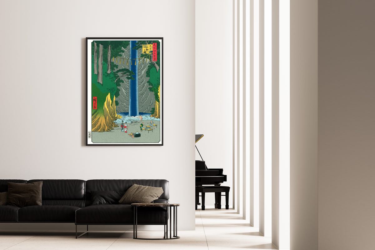 Utagawa Hiroshige — Fudō Falls in Ōji | Japanese Woodblock Print (Ukiyo-e)