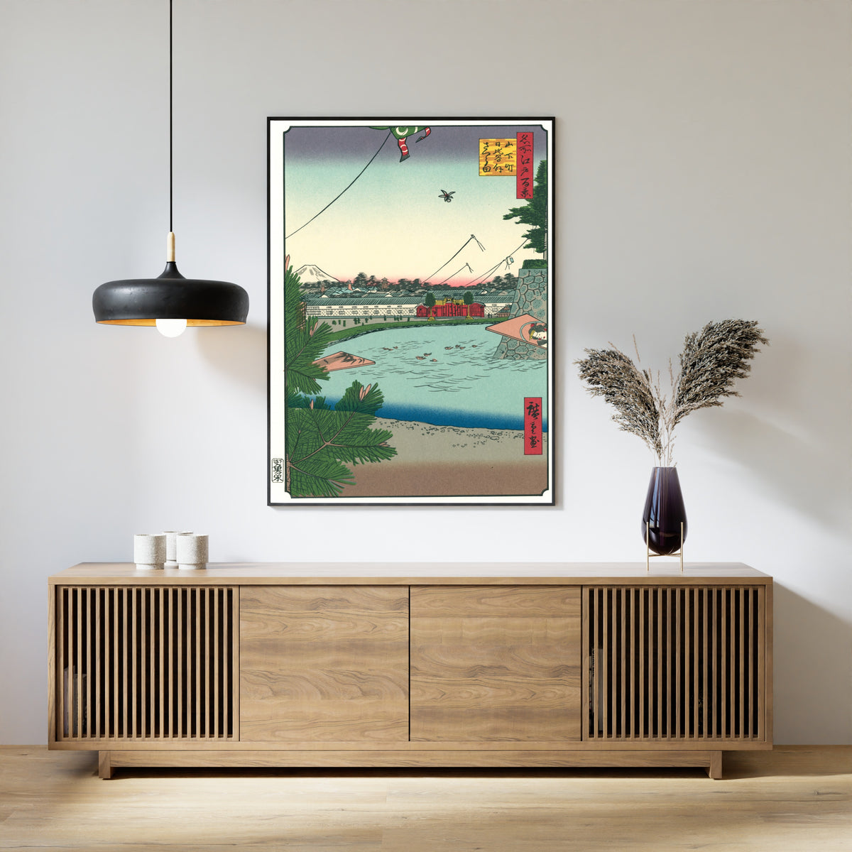 Utagawa Hiroshige — Hibiya and Soto-Sakurada from Yamashita-chō | Japanese Woodblock Print (Ukiyo-e)