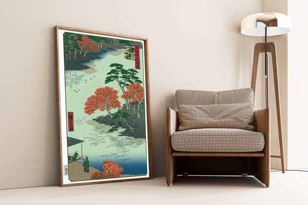 Utagawa Hiroshige — In the Akiba Shrine at Ukeji | Japanese Woodblock Print (Ukiyo-e)