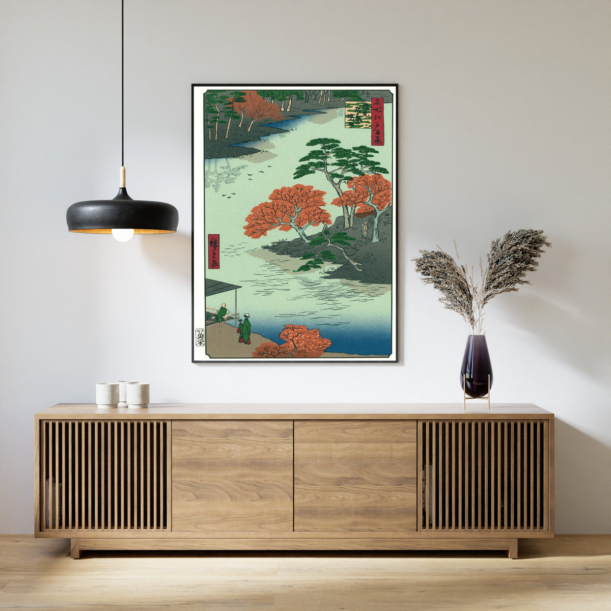 Utagawa Hiroshige — In the Akiba Shrine at Ukeji | Japanese Woodblock Print (Ukiyo-e)