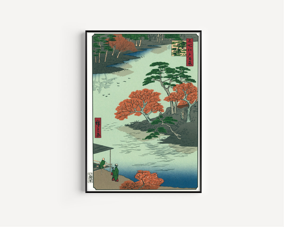 Utagawa Hiroshige — In the Akiba Shrine at Ukeji | Japanese Woodblock Print (Ukiyo-e)