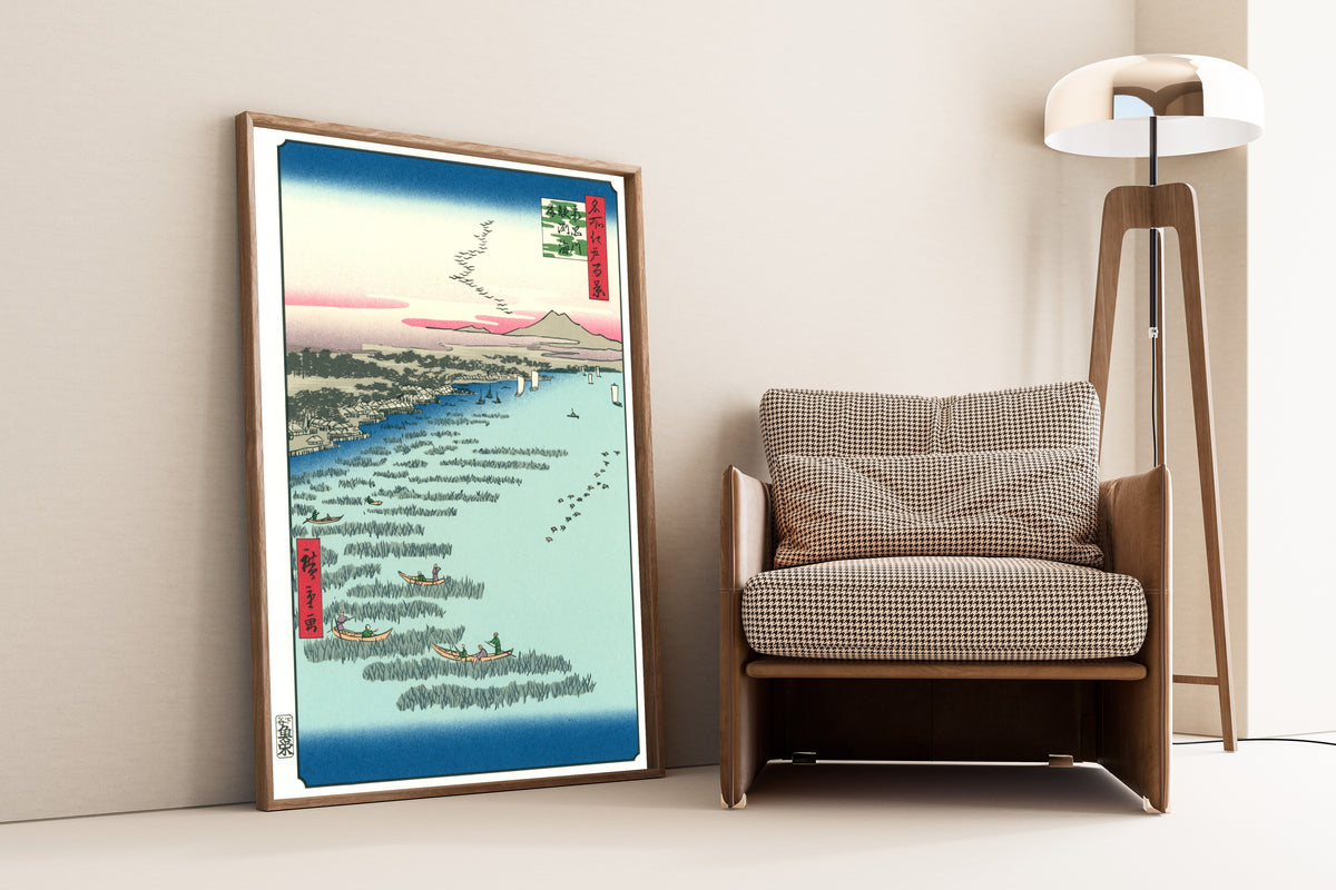 Utagawa Hiroshige — Minami Shinagawa and Samezu Coast | Japanese Woodblock Print (Ukiyo-e)