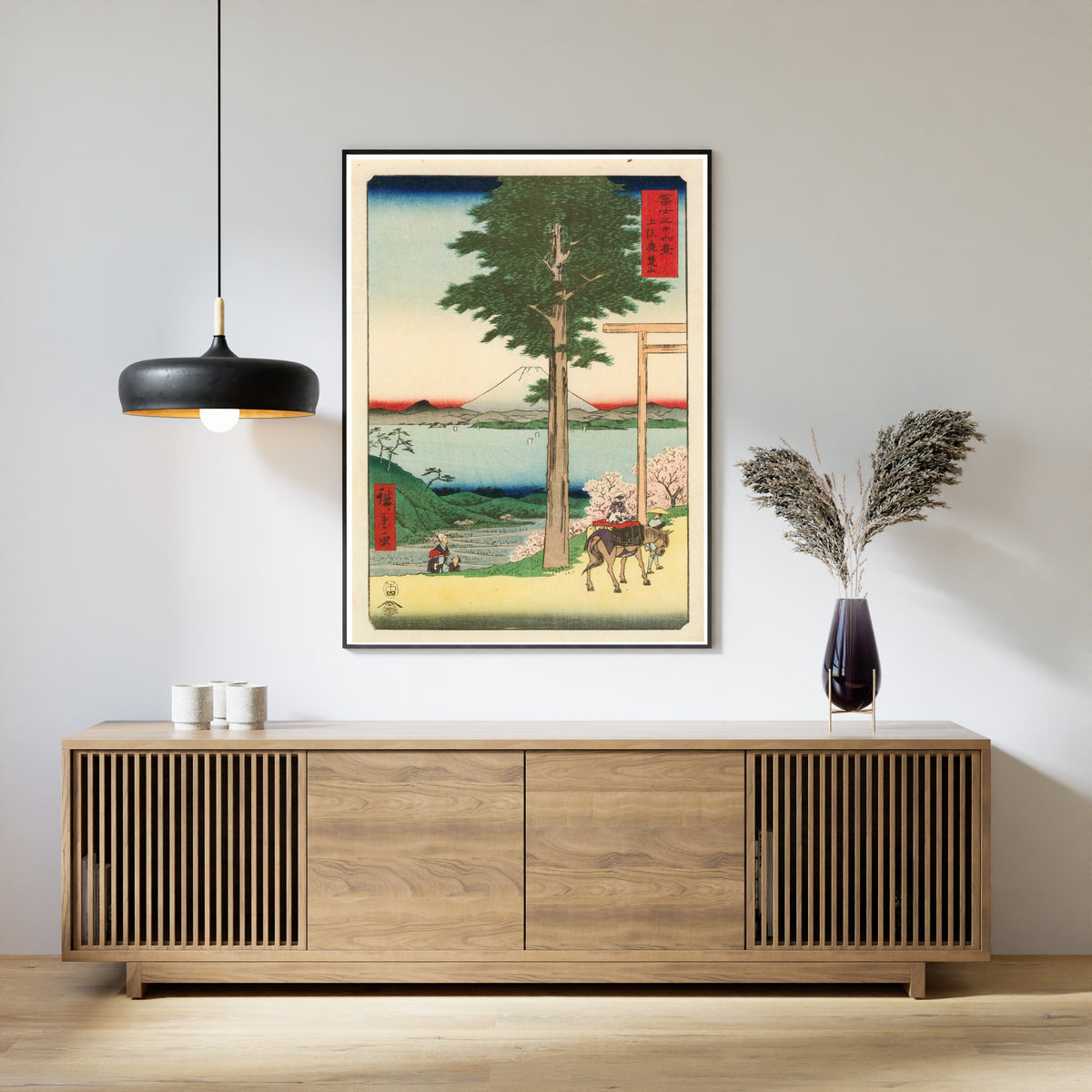 Utagawa Hiroshige — Mt. Kanō in Kazusa Province | Japanese Woodblock Print (Ukiyo-e)