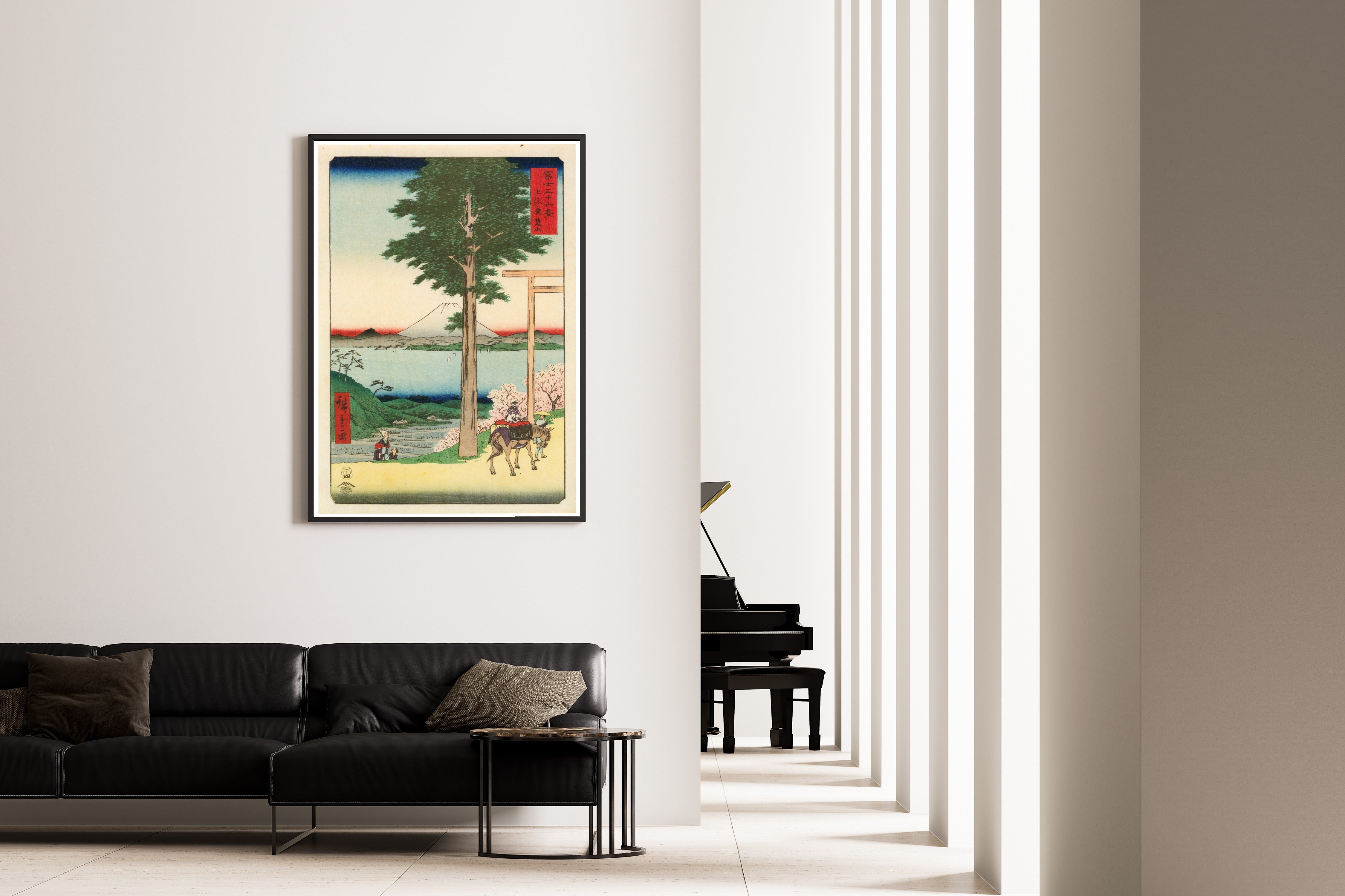 Utagawa Hiroshige — Mt. Kanō in Kazusa Province | Japanese Woodblock Print (Ukiyo-e)