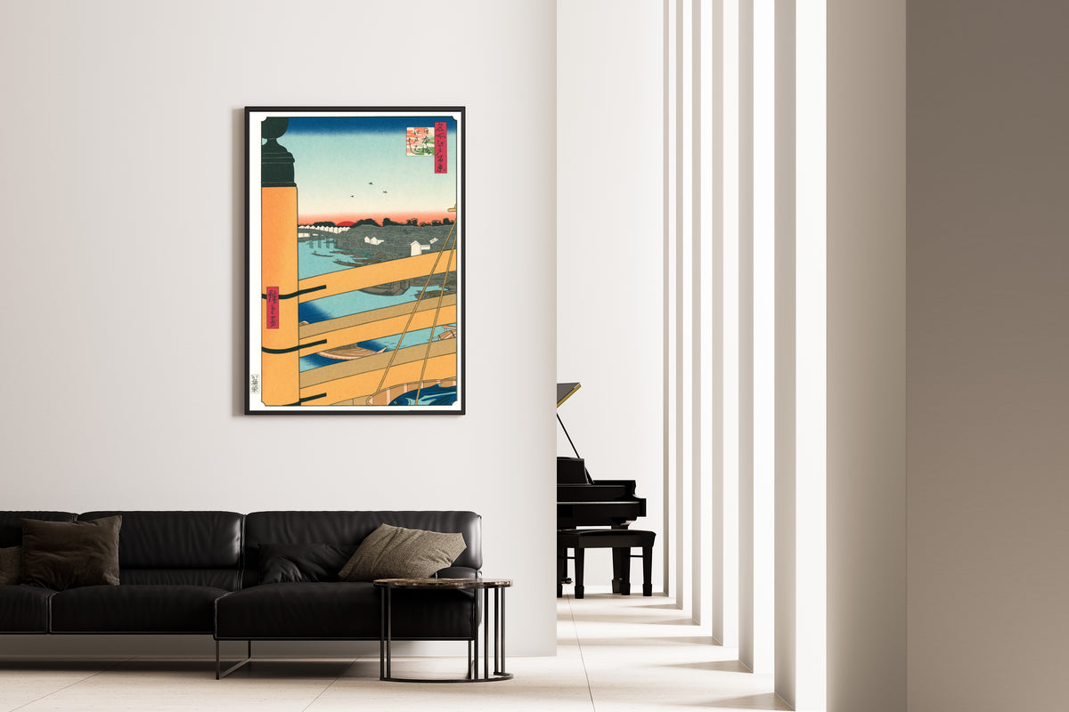 Utagawa Hiroshige — Nihonbashi Bridge and Edobashi Bridge | Japanese Woodblock Print (Ukiyo-e)