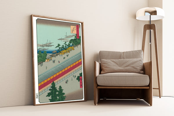 Utagawa Hiroshige — Sanjusangendō Hall in Fukagawa | Japanese Woodblock Print (Ukiyo-e)