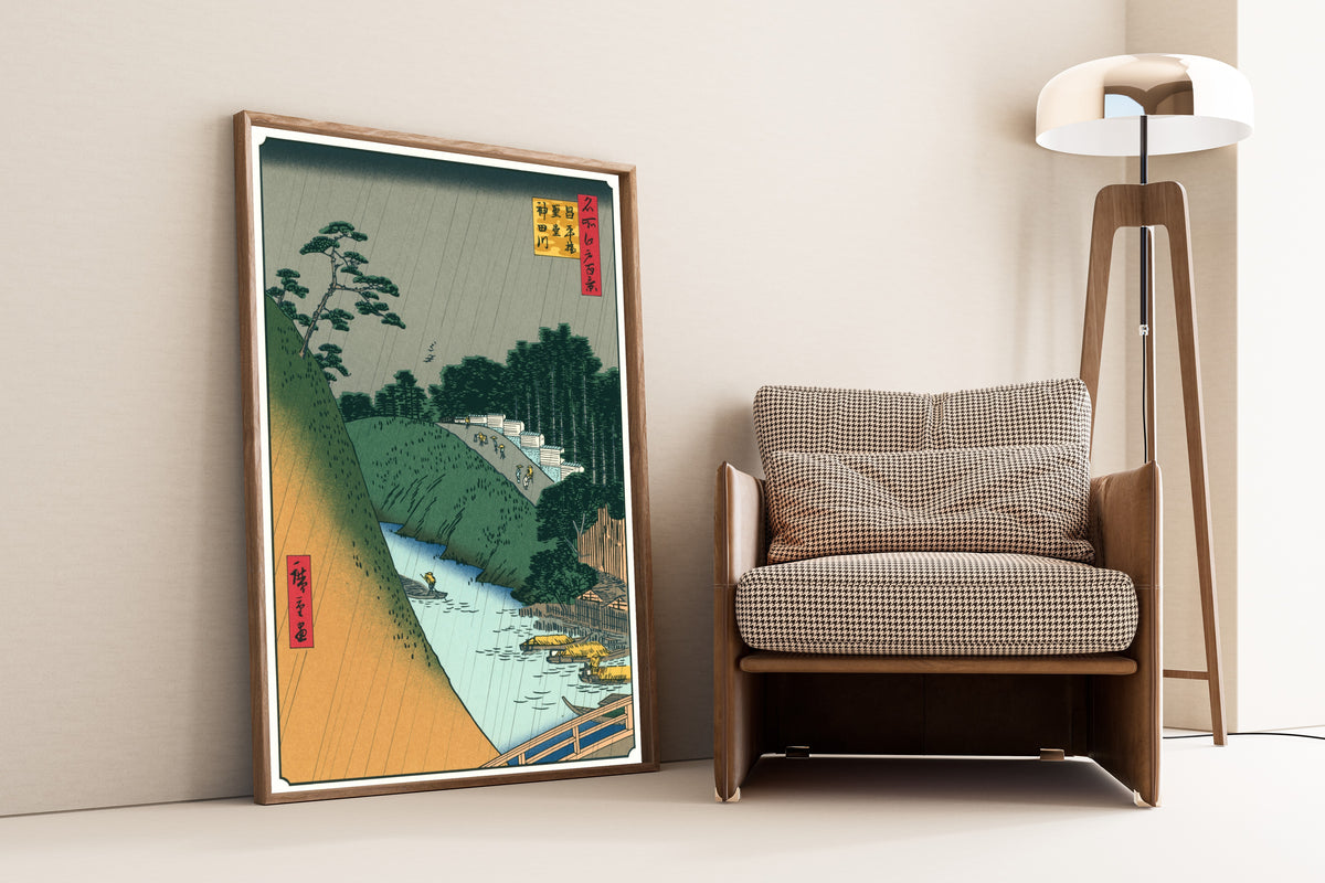 Utagawa Hiroshige — Seidō and Kanda River from Shōhei Bridge | Japanese Woodblock Print (Ukiyo-e)